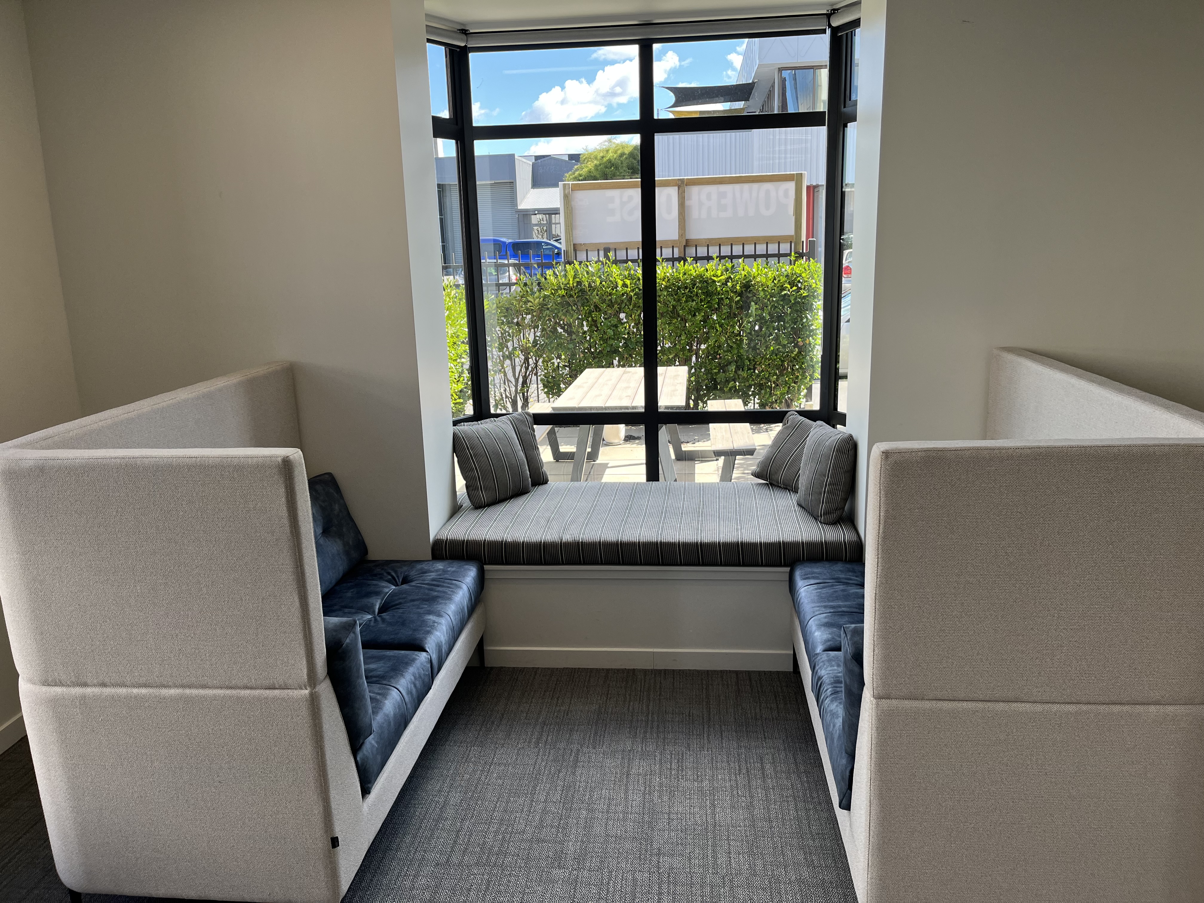 Sunny casual meeting space